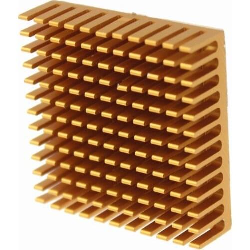 1000Pieces Wholesale Golden Aluminum 40X40X11mm Heatsink For MK7 MK8 MK9 Extruder