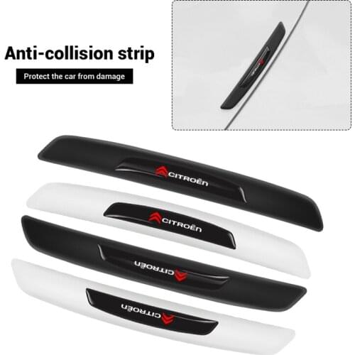 4Pcs Car Anti-Collision Strip Car Door Anti-Scratch Protector Stickers For Citroen Vts C1 C3 C4 C5 C6 Xsara Berlingo Celysee