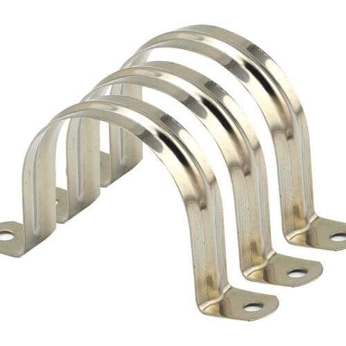 5pcs Stainless Steel Plumbing Pipe Saddle Clip Brackets Saddle Clamp
