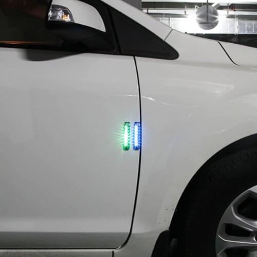 Car Door Anti-Static Solar Energy Protection Bumper Anti-Collision LED Crash Bar Decoration Light