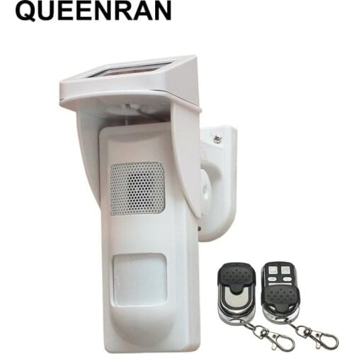 Standalone Indoor/Outdoor Alarm System Arm or Disarmed by Keyfob, Solar Sensor Sound and Flash when Alarming,Free Shipping