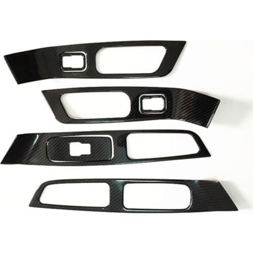 CNORICARC Stainless Steel Door Armrest Glass Lifter Button Panel Decorative Cover For Volvo XC60 S60 V60 Car Accessories Sticker