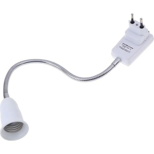 E27 Table Light Bulb Lamp Holder Socket + Switch Adapter Converter EU Plug