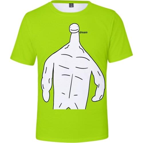 Dream Smile Tops Funny Dreamwastaken Tshirt 3D Cool Boy Summer Short SleeveT-shirt Men Breathable O-Neck T Shirt kids Shirt