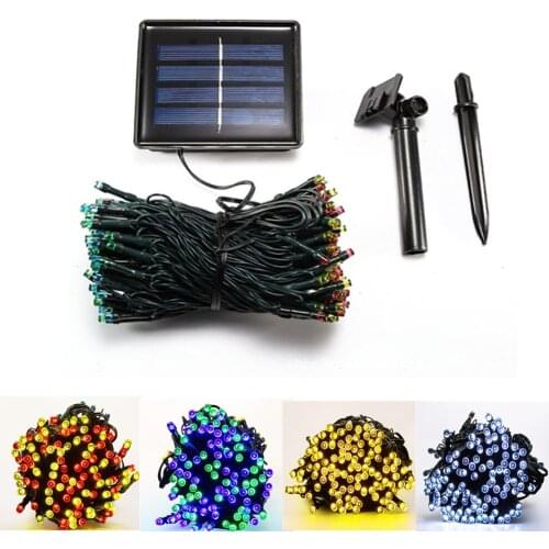 Hot 50/100/200LED Solar Fairy Lights Outdoor Waterproof Street Garland House Christmas Garden Yard Decoration Solar String Light