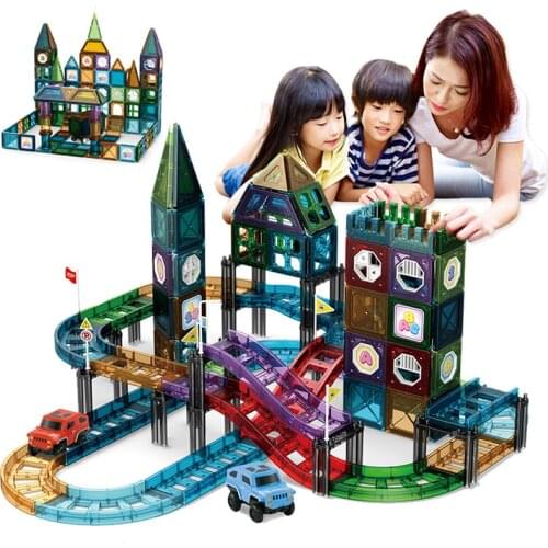 86pcs Big Size Magnetic Constructor Set Kids Magnetic Designer Blocks Model & Magnetic Toys Educational Toys For Children Gifts