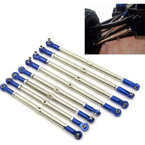 Metal upgrade Pushrods with Rod Ends Links Turnbuckle for Traxxas 1/10 EREVO 2.0 E-Revo Revo Summit 5319X 5338R