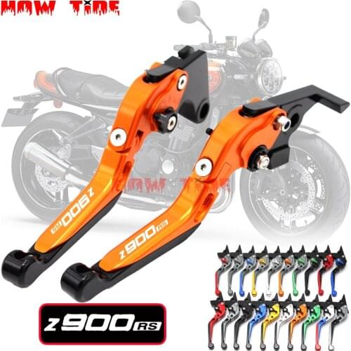 Motorcycle Folding Extendable CNC Moto Adjustable Clutch Brake Levers For KAWASAKI Z900RS Z 900RS Z900 RS Z 900 RS 2018