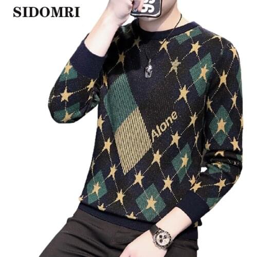 Mens Sweater New Collection Autumn Winter Male Fashion Casual Slim O-neck Wool Pullover Shirt Brand Clothing