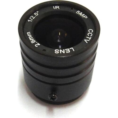 5.0MP HD 2.8mm CCTV Lens Manual Focal CS mount IR 1/2.5" 5mp 115 degrees for Security IP Camera