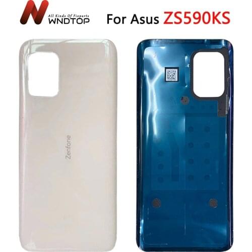 Original 5.9" Cover For Asus Zenfone 8 Battery Cover Rear Door Housing Case ZS590KS, ZS590KS-2A007EU, I006D Back Glass Cover