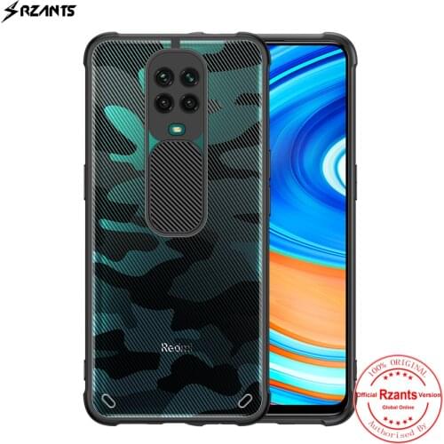 Rzants For Xiaomi Redmi Note 9S Redmi Note 9 Pro Case Hard [Camouflage Lens] Camera Protect Shockproof Slim Crystal Clear Cover