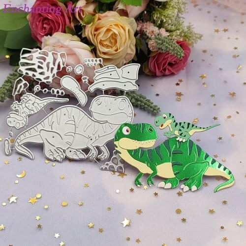Dinosaurs of The Jurassic Period Metal Cutting Dies Stencils for DIY Scrapbooking/Photo Album Decorative Embossing Paper Cards