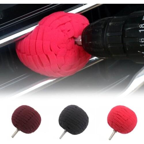 Ornaments 3" Buffing Ball Finishing Pad Buff Polish Pad Buffer For Car Polishing Polisher Colorful Auto Tools Interior Accessori