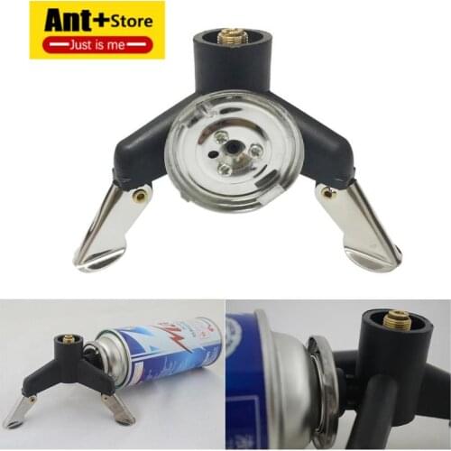 Outdoor Stove Outdoor Tripod Gas Stove Adapter Tank Stand Connector Camping Equipment Ultralight Copper Tank Stand Adapter