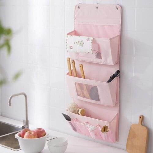 Large Capacity Wall Hanging Bag Multiple Pockets Moisture Proof Home Organizer Closet Door Hanging Storage Pouch for Bedroom