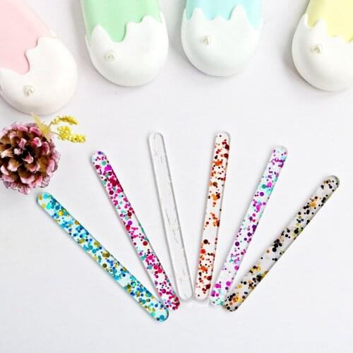 Acrylic Ice Cream Sticks Popsicle Stick Acrylic Popsicle Mold Multicolor Ice Cream DIY Handmade Making Art Craft Tools 10PCS