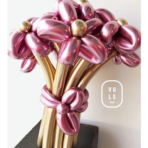 100PCS Long Latex Balloons New Glossy Metal Pearl Thick Chrome Metallic Colors Inflatable Air Balls Globos Birthday Party Decor