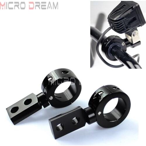 2pcs Motorbikes 32mm Fog Light Spotlights Bracket Clamp Universal for Honda Yamaha Suzuki BMW Kawasaki 1-1/4 or 1" or 7/8" Bars