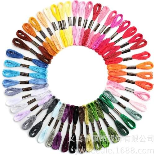 50set 50colors Cross Stitch Threads Cotton Sewing Skeins Embroidery Thread Floss Skein Kit DIY Sewing Tools Craft Accessories