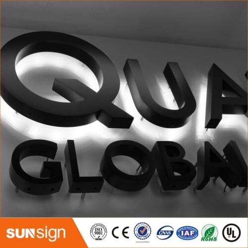 BackLit Acrylic shop signs storefront sign led backlit channel letter