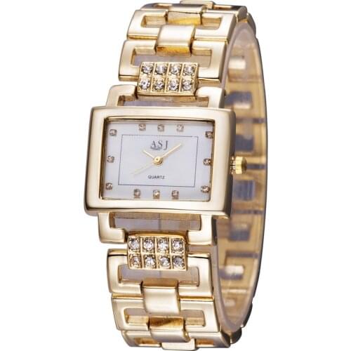 ASJ Women's Rectangular Watch