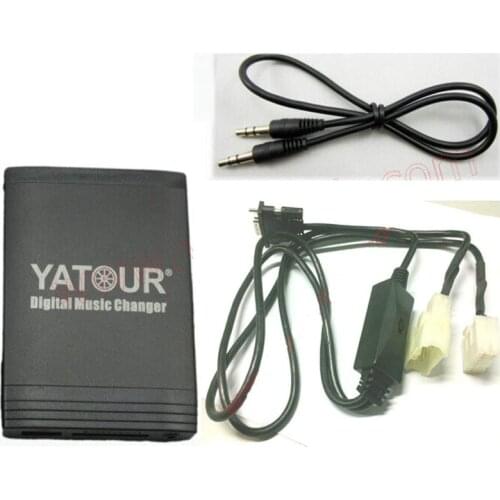 Yatour Car Digital Music Changer USB MP3 AUX Adapter Interface for Toyota Small 5+7 Big Plug with CD Changer Switch YTM06-TOY1Y