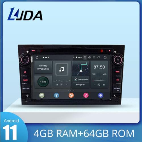 LJDA Android 10 Car DVD Player For OPEL Astra H G J Antara Vectra Corsa Zafira Vivaro GPS Radio WIFI Multimedia Stereo DSP 4+64