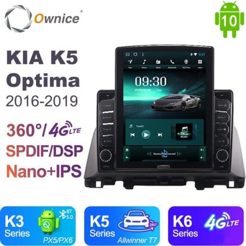 Ownice DSP 4G LTE Android 10.0 Car DVD Player For Kia Optima K5 2016 - 2019 Auto Multimedia Video GPS Navi Map Wifi RDS Radio
