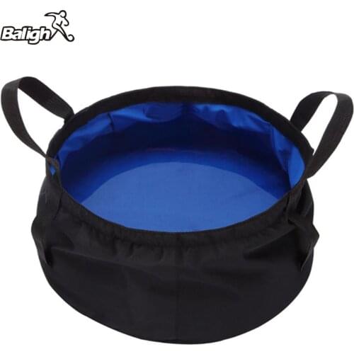 Balight Foldable Basin Travel Lightweight Camping Bag Backpack Washbasin Bucket Fishing Folding Basin Bath Sink Washing Basket