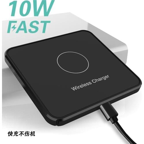 Wireless Charger Portable 10W Fast Charging without Stand Phone Charger for iPhone Android