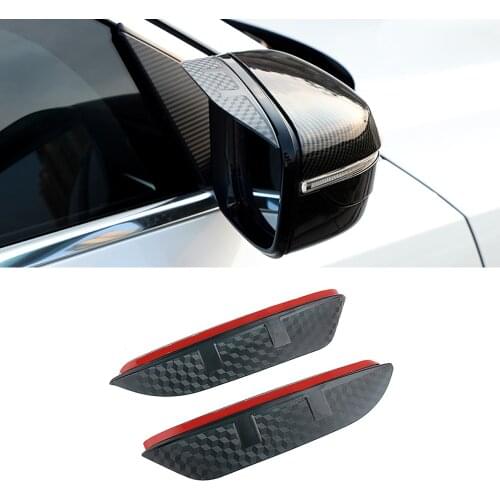 For BMW 4 Series 2013-2021 F32 G22 Car Side Rearview Mirror Rain Eyebrow Visor ABS Carbon Fiber Sun Shade Rain Guard Accessories