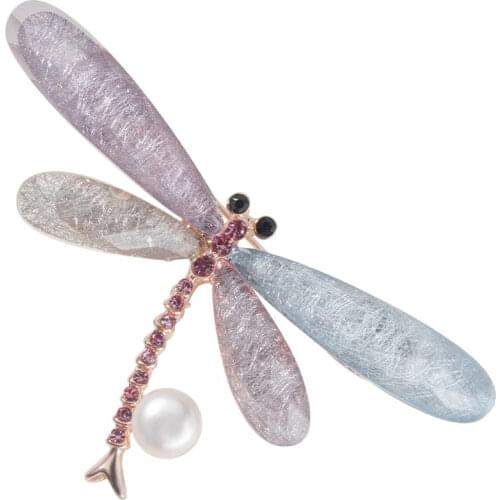 HLDAYNEW Dragonfly Brooches For Clothes
