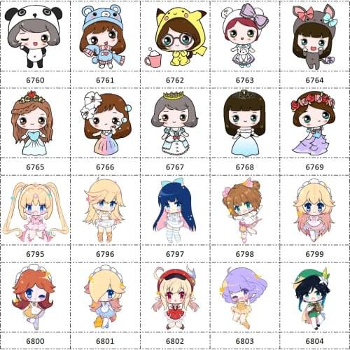 HSDCraft Free shipping 30 pcs planar resin cartoon Series for diy