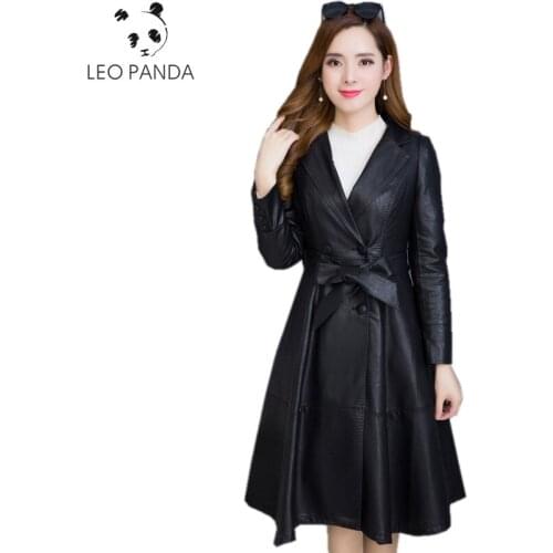 Женские зимние кожаные куртки LEOPANDA China At AliExpress