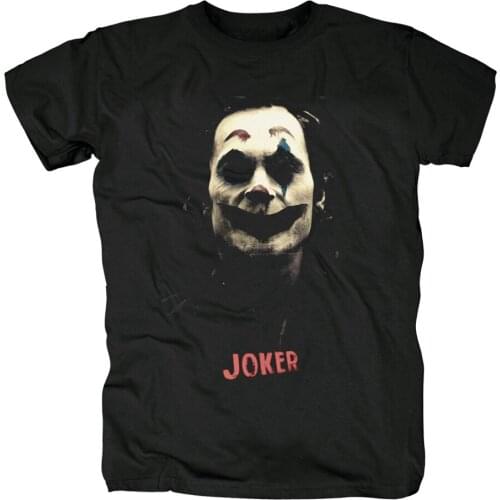 Fashion Joker Joaquin Phoenix Arthur Fleck men women movie Black shirt 3D print Cotton T-shirt fitness tee