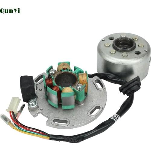 Motorcycle AC Ignition Magneto Stator Rotor kit For Lifan 150cc Horizontal Engines Dirt Pit Bike Monkey Parts