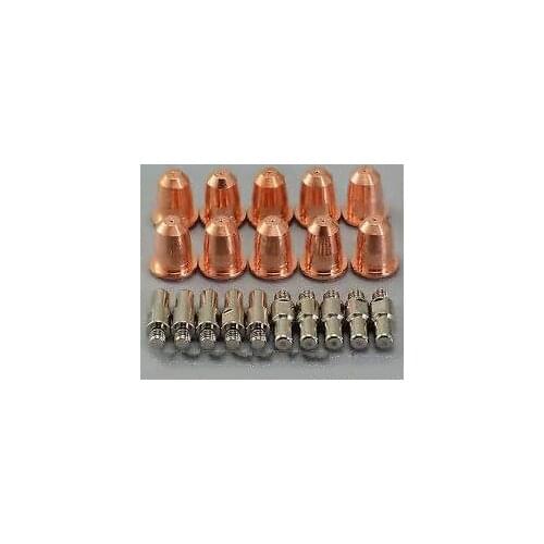 S25 S35 K S45 Ergocut Trafimet Consumables Kit 100 sets Electrode Hafnium Tip Nozzle 0.8mm 30A PR0110 PD0116-08