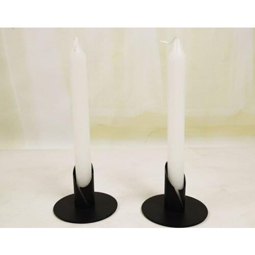 2021 New Oblique Mouth Retro Frosted Candle Holder European Style Decoration Candle Base
