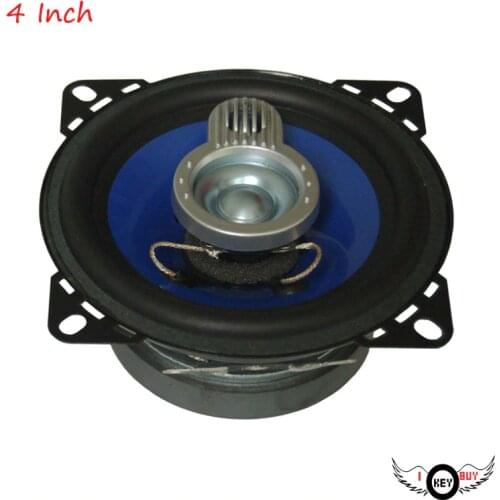 New Arrival 1pc 4 Inch Door Rear Deck Speaker Injection Blue Cone Rubber Edge Auto 4 ohm 220Watts Car Audio Coaxial Speakers