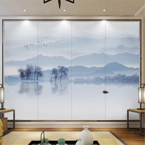 Milofi custom wall wallpaper mural luxury atmosphere mood ink landscape new Chinese TV sofa background wall