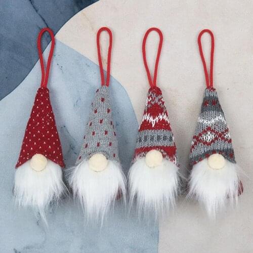 Christmas Gnome Santa Faceless Doll Hanging Pendant Cute Hat Decoration Kid Gift Hanging Ornaments Xmas Decor For Home Gift
