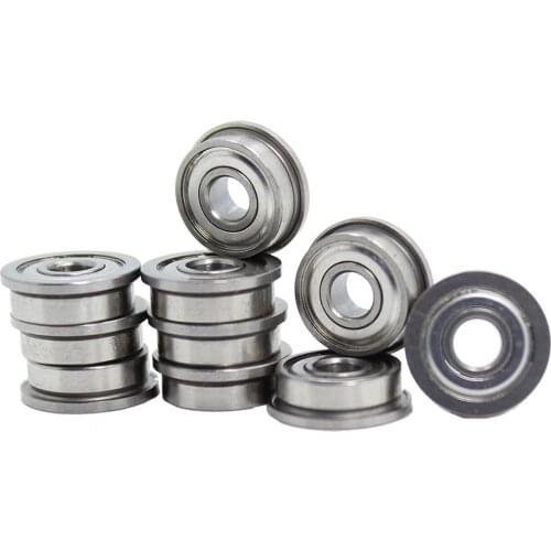 SF694ZZ Flange Bearing 4x11x4 mm 10PCS Double Shielded Stainless Steel Flanged SF694 Z ZZ Ball Bearings SF694Z SF694-2Z F694 ZZ