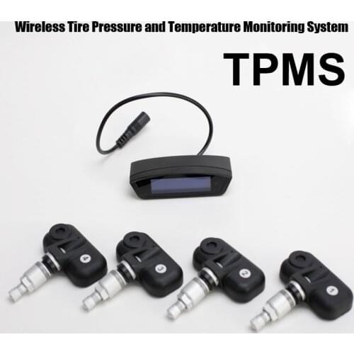 Tire Pressure Monitoring System Car TPMS with 4 pcs Internal Sensors high Low pressure high temperature warnings