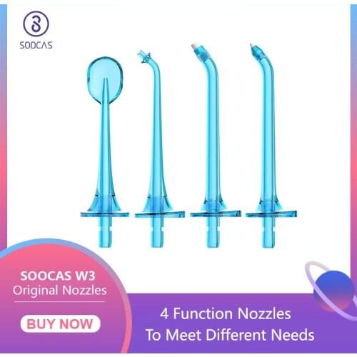 SOOCAS W3 Original Nozzles Oral Irrigator Jet Water Flosser Nozzle Portable Electric Oral Irrgator Tip Replacement
