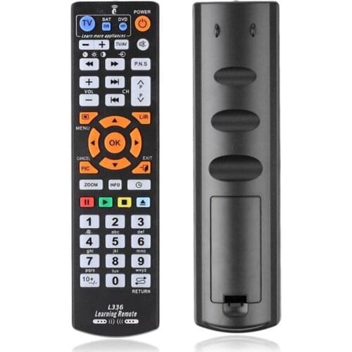 100pcs/lot Universal Remote Control L336 Copy Smart Controller IR Remote Control With Learning Function for TV CBL DVD TV BOX