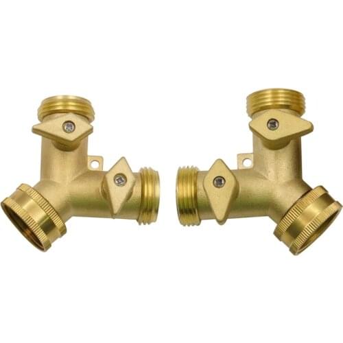 Y-Type 2 Way Diverter Valves Faucet Splitter Connector Garden Outlet Hose Divider Spigot Adapter Garden Irrigation