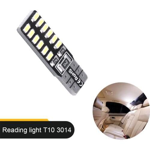 10PCS Canbus T10 W5W 194 501 Car LED Interior Instrument Lights Bulb for Car Diode Auto Width Lamps Vehicle White Red Blue 12V