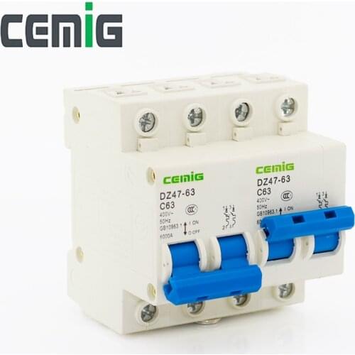 2P 63A Manual Transfer Switch MTS Circuit Breaker MCB ~400V 50Hz