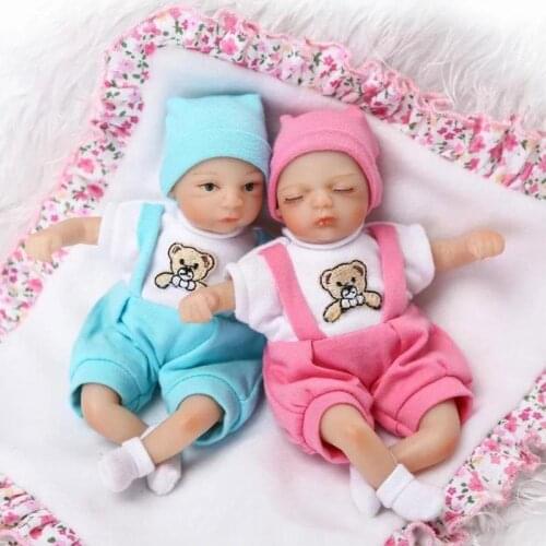 8 Inch Cute Super Mini 20cm Reborn Doll Really Gentle Vinyl Silicone Birthday and Christmas Gifts for Children